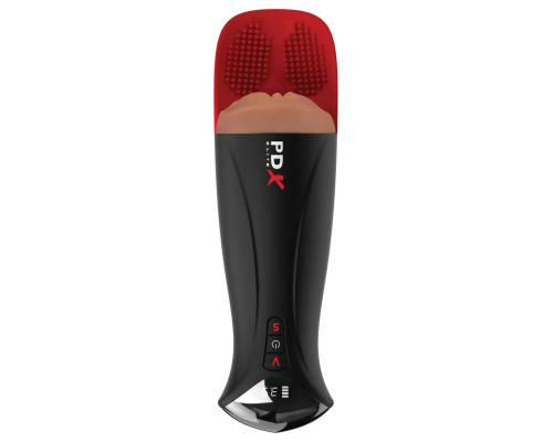 Мастурбатор-вагина в колбе с вибрацией Fuck-O-Matic Pro XL