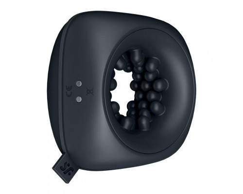 Заказать Черный мужской вибромассажер Ring Stroker