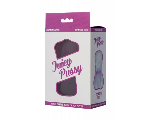 Заказать Прозрачный реалистичный мастурбатор Juicy Pussy Crystal Rose