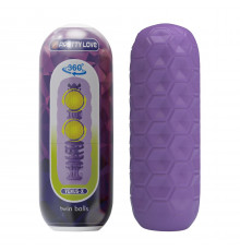 Фиолетовый мастурбатор Venus-X Twin balls