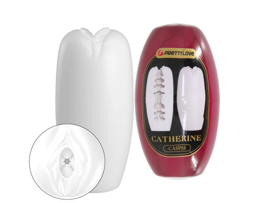 Белый мастурбатор-вагина Catherine