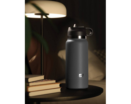 Заказать Серый мастурбатор в виде бутылки F*ck Flask