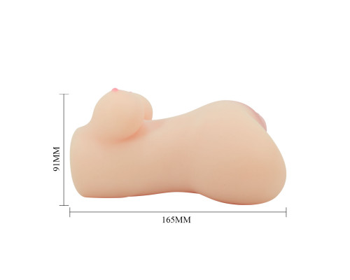 Телесный мастурбатор мини-торс Hannah