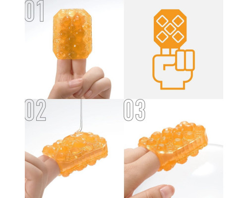 Заказать Оранжевый мастурбатор-стимулятор Tenga Uni Topaz