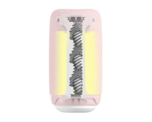 Розовый мастурбатор Tenga Puffy