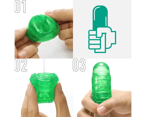 Заказать Зеленый мастурбатор-стимулятор Tenga Uni Emerald