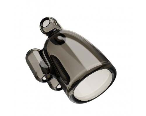 Заказать Дымчатая насадка-мастурбатор с вибрацией Vibrating Crystal Cap III