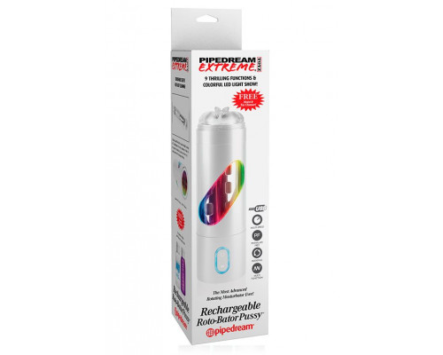 Заказать Перезаряжаемый мастурбатор-вагина Extreme Toyz Rechargeable Roto-Bator Pussy