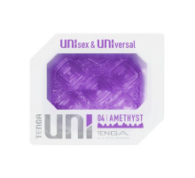 Фиолетовый мастурбатор-стимулятор Tenga Uni Amethyst