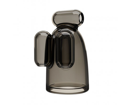 Заказать Дымчатая насадка-мастурбатор с вибрацией Vibrating Crystal Cap III