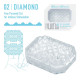 Заказать Прозрачный мастурбатор-стимулятор Tenga Uni Diamond