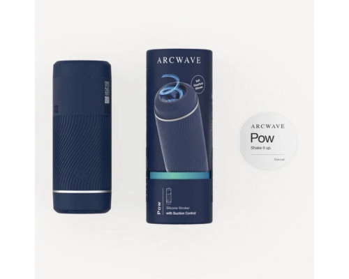 Заказать Синий мастурбатор с контролем всасывания Arcwave Pow Stroker