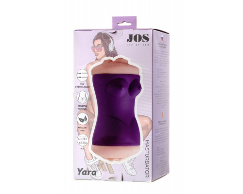Заказать Двухсторонний мастурбатор JOS YARA в фиолетовой колбе