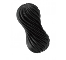 Мастурбатор FLEX Rocky Black с плотным рельефом