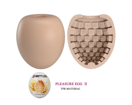 Заказать Бежевый мастурбатор-яйцо Pleasure Egg II