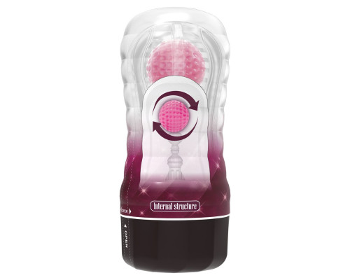 Заказать Прозрачный текстурированный мастурбатор Vacuum Cup Masturbator Black Hole