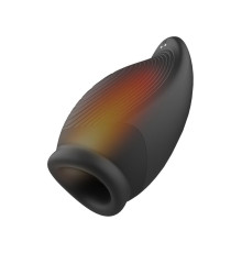 Мастурбатор с вибрацией и функцией нагрева Squeezable Stroker