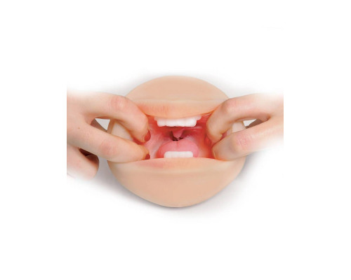 Заказать Телесный мастурбатор-ротик Deep Throat Cocksucker