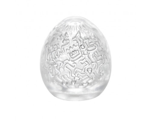 Заказать Мастурбатор-яйцо Keith Haring EGG PARTY