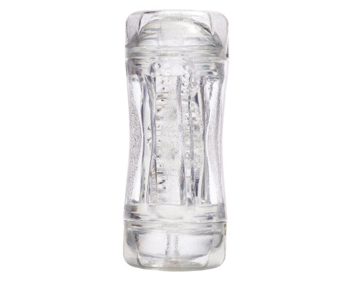 Заказать Прозрачный двусторонний мастурбатор Sophia - вагина и анус