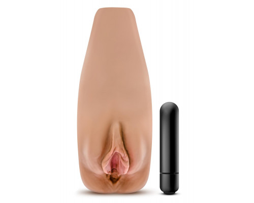 Мастурбатор-вагина с вибрацией Soft   Wet Renata Realistic Tan Masturbator