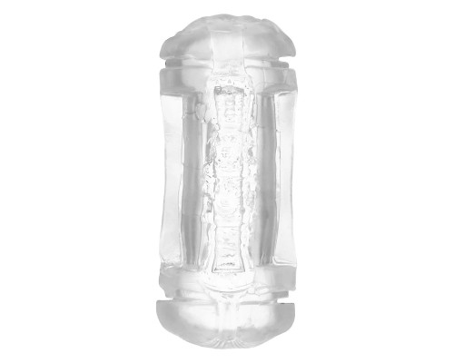 Заказать Прозрачный двусторонний мастурбатор Sophia - вагина и анус
