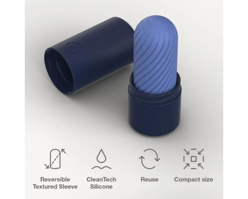 Заказать Синий двусторонний мастурбатор Arcwave Ghost Pocket Stroker