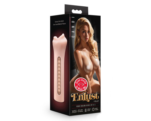 Телесный мастурбатор-ротик Candi