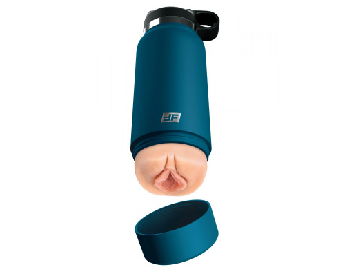 Заказать Мастурбатор-вагина в синей колбе F*ck Flask