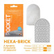 Заказать Карманный мастурбатор HEXA-BRICK
