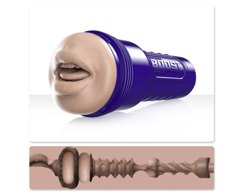 Телесный мастурбатор-рот Fleshlight Boost Blow