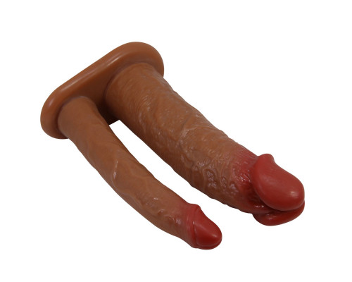 Реалистичная полая насадка на член для двойного проникновения Yairon - 17,5 см.