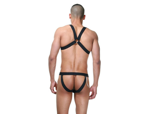 Заказать Пикантное мужское боди с эластичными перемычками