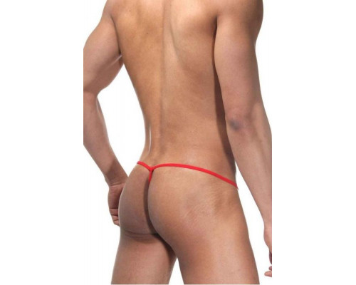 Заказать Классические красные трусы-стринги на тонких резинках