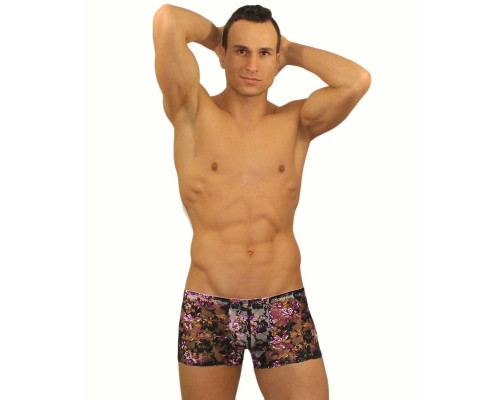 Заказать Кружевные мужские трусы-хипсы с цветочным узором