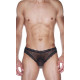 Заказать Мужские трусы-бразилиана с кружевной отделкой