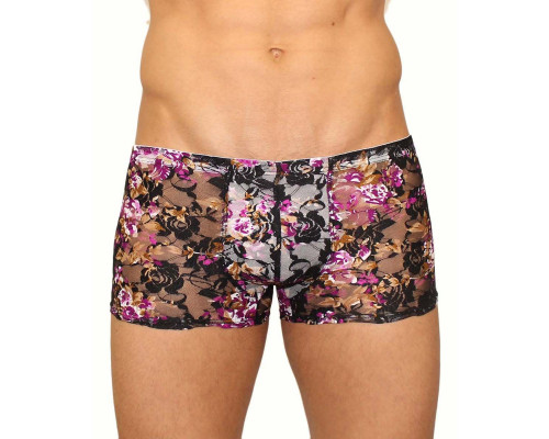 Заказать Кружевные мужские трусы-хипсы с цветочным узором