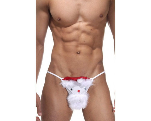 Заказать Мужские трусы-стринги с Санта Клаусом