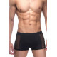 Заказать Черные мужские трусы-боксеры с прозрачными вставками по бокам