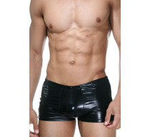 Мужские черные боксеры с кружевными вставками по бокам