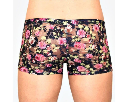 Заказать Мужские сетчатые трусы-боксеры с розами Rose Boxer