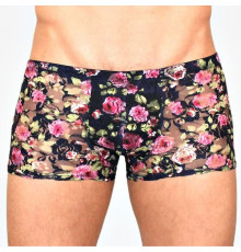 Мужские сетчатые трусы-боксеры с розами Rose Boxer