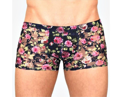 Заказать Мужские сетчатые трусы-боксеры с розами Rose Boxer