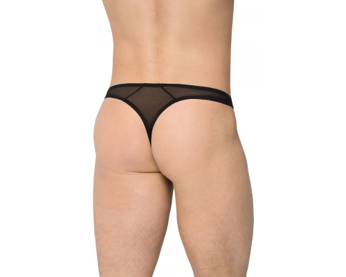 Заказать Сексуальные трусы с крупной сеткой по центру