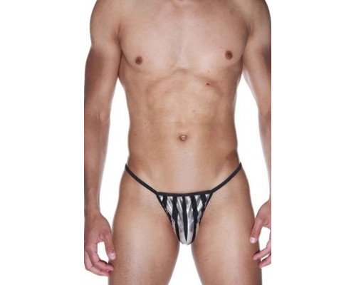Заказать Мужские трусы-стринги в полосочку