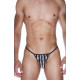 Заказать Мужские трусы-стринги в полосочку