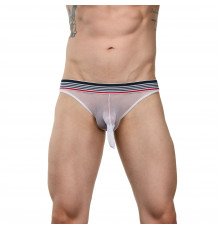 Сексуальные сетчатые трусы-джоки с кармашком