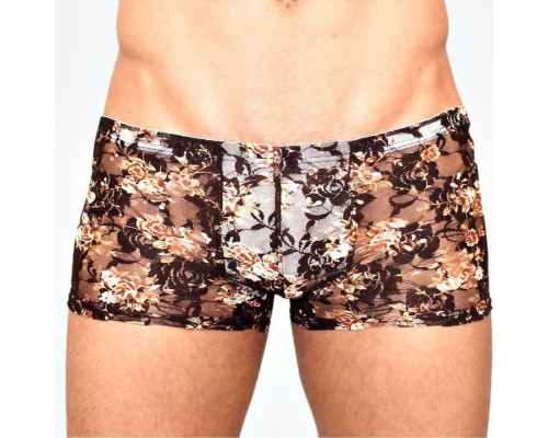 Заказать Мужские сетчатые боксеры с бежевыми розами Rose Boxer