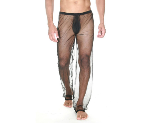 Заказать Прозрачные мужские брюки свободной посадки
