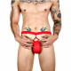 Заказать Красные сексуальные трусы-джоки на тонких ремешках